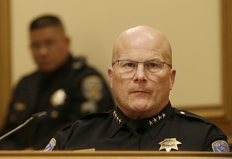 San Francisco Police Chief Greg Suhr CREDIT: AP PHOTO/JEFF CHIU