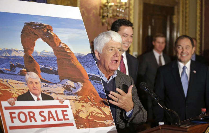 House Natural Resources Committee Chairman Rob Bishop (R-UT) is targeting U.S. environmental organizations. CREDIT: AP PHOTO/RICK BOWMER