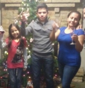 Rosa (right) and two of her children in happier times, before they were taken into custody during an immigration raid. CREDIT: Family photo