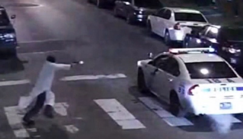 The incident, via footage obtained by ABC news. CREDIT: ABC NEWS