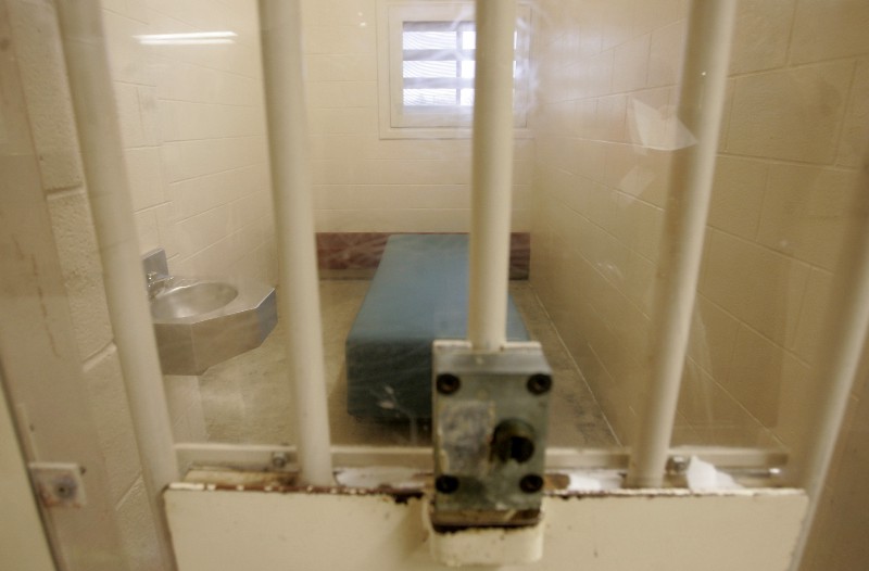 A cell in D-unit, where inmates identified as mental health problems are held at Correctional Reception Center in Orient, Ohio, is shown Wednesday, Dec. 28, 2005. CREDIT: AP PHOTO/KIICHIRO SATO