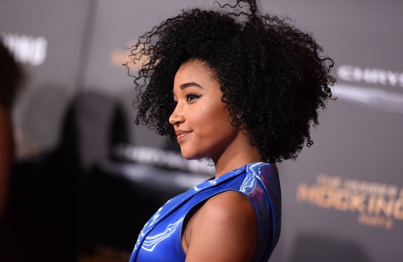 Amandla Stenberg seen at Los Angeles Premiere of Lionsgate’s “The Hunger Games: Mockingjay — Part 2.” On Friday, she came out as bisexual. CREDIT: RICHARD SHOTWELL/INVISION/AP