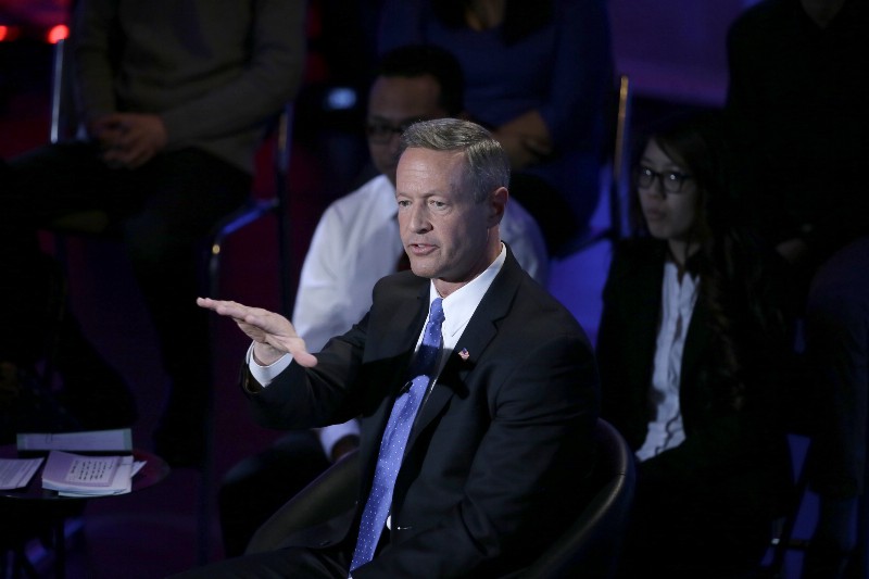 Democratic presidential candidate Martin O’Malley CREDIT: AP PHOTO/CHARLIE NEIBERGALL