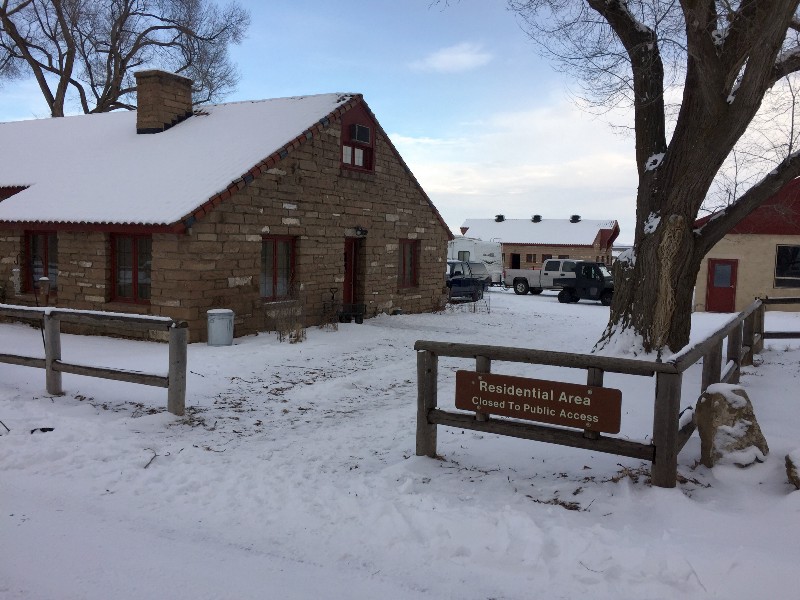 Buildings at the Malheur National Wildlife Refuge, which is currently being occupied by armed anti-government militiamen CREDIT: AP PHOTO/REBECCA BOONE