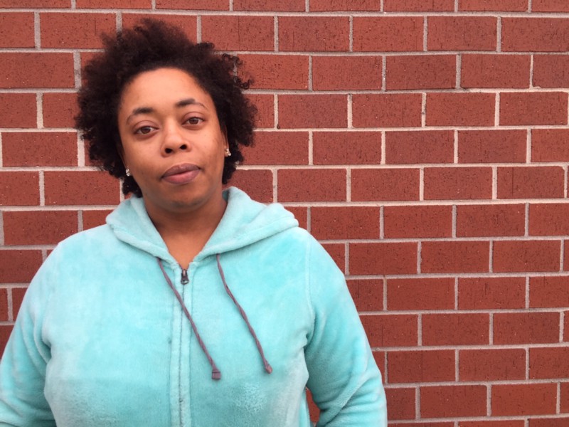 Hardee’s worker Rachel Nelson is on strike in Charleston today for $15 and a union.