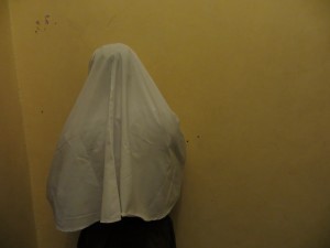 Miriam, who was forced into sex work for several months before she came to live in Okoa Sasa’s safe house, poses for a photo in her school uniform. CREDIT: ThinkProgress/Beenish Ahmed