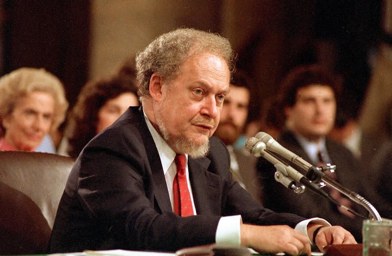 Failed Supreme Court nominee Robert Bork CREDIT: AP PHOTO/CHARLES TASNADI