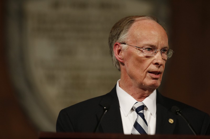 Alabama Gov. Robert Bentley gives his annual State of the State address at the Capitol, Tuesday, Feb. 2, 2016, in Montgomery, Alabama. CREDIT: AP PHOTO/BRYNN ANDERSON