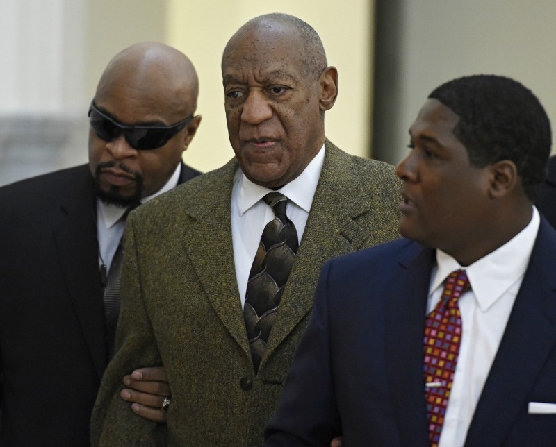 Actor and comedian Bill Cosby, center, arrives for a court appearance Tuesday, Feb. 2, 2016, in Norristown, Pa. CREDIT: CLEM MURRAY/THE PHILADELPHIA INQUIRER VIA AP, POOL