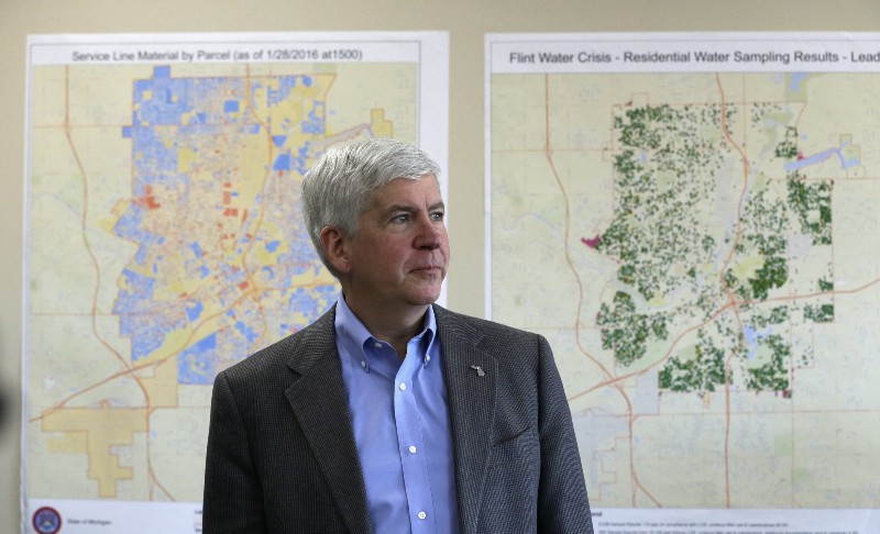 Michigan Gov. Rick Snyder (R) CREDIT: AP PHOTO/CARLOS OSORIO