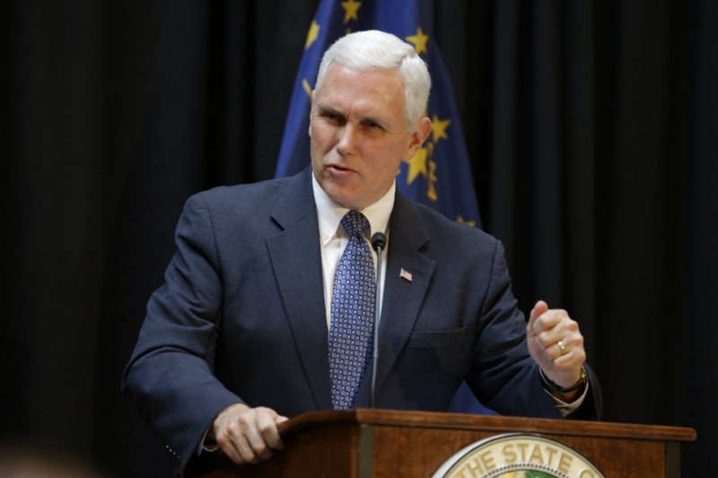 Gov. Mike Pence (R-IN), in January CREDIT: AP PHOTO/MICHAEL CONROY