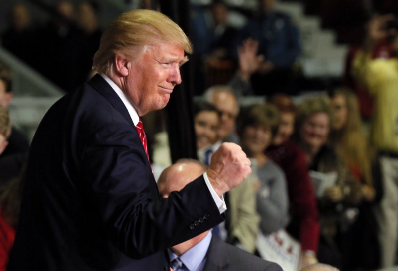 Apparent Nobel Peace Prize nominee Donald Trump (R) on Wednesday CREDIT: AP PHOTO/TONY GUTIERREZ