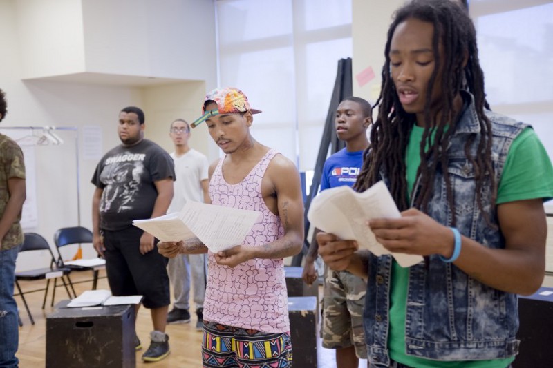 Stargate Theatre Company at Manhattan Theatre Club offices, 311w. 43rd Street 8th floor. August 8th, 2015 CREDIT: ©2015 WLIW LLC/ Phoebe Snyder