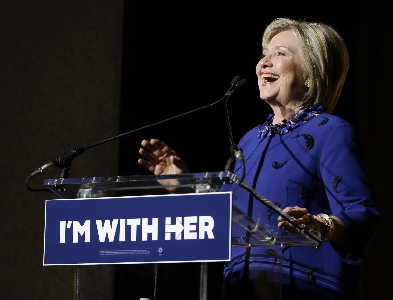 Democratic presidential candidate Hillary Clinton CREDIT: AP PHOTO/JULIE JACOBSON