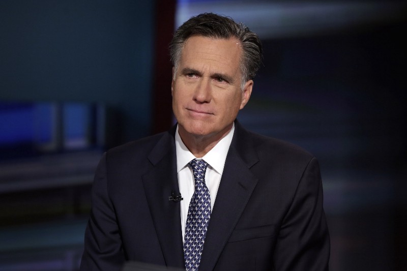 Mitt Romney is interviewed by Neil Cavuto during his “Cavuto Coast to Coast” program on the Fox Business Network, in New York Friday, March 4, 2016. CREDIT: AP PHOTO/RICHARD DREW