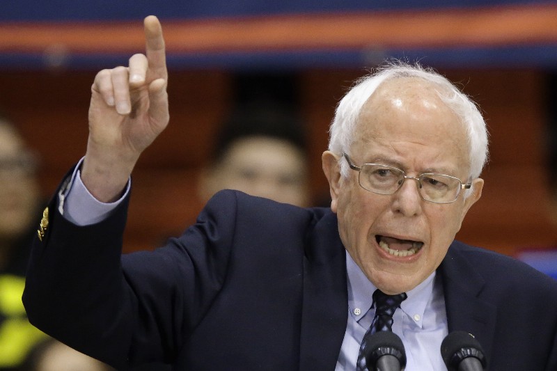 Democratic presidential candidate Bernie Sanders CREDIT: AP PHOTO/SETH PERLMAN