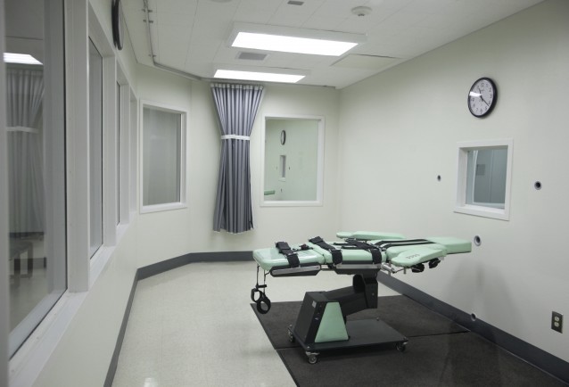 Death chamber in San Quentin State Prison CREDIT: AP Photo/Eric Risberg