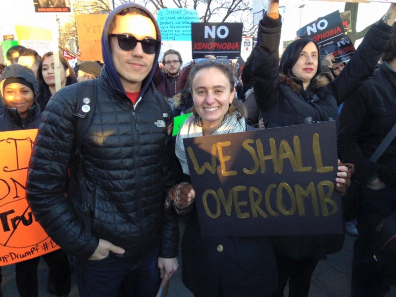 Simon Nyi (left) with Alyssa Greenberg (right) CREDIT: USED WITH PERMISSION