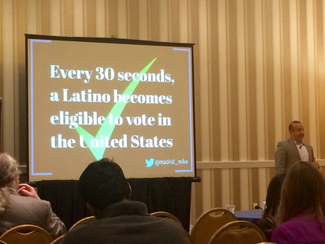 Republican strategist Mike Madrid warns Republicans of their impending demographic apocalypse. CREDIT: Alice Ollstein