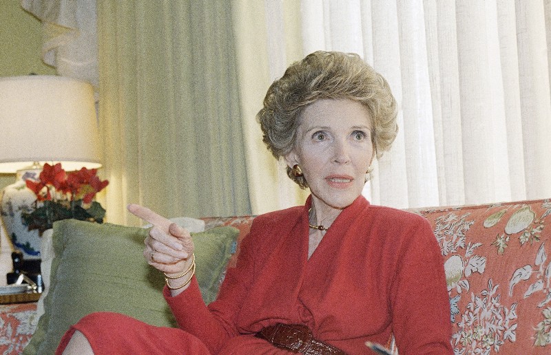 Nancy Reagan died at the age of 94. CREDIT: AP PHOTO/BARRY THUMMA