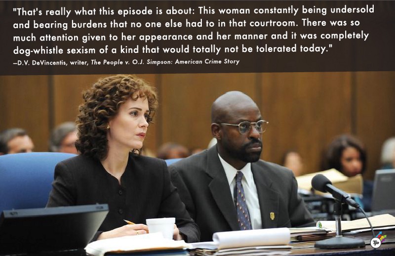 Sarah Paulson as Marcia Clark and Sterling K. Brown as Christopher Darden in “The People v. O.J. Simpson: American Crime Story.