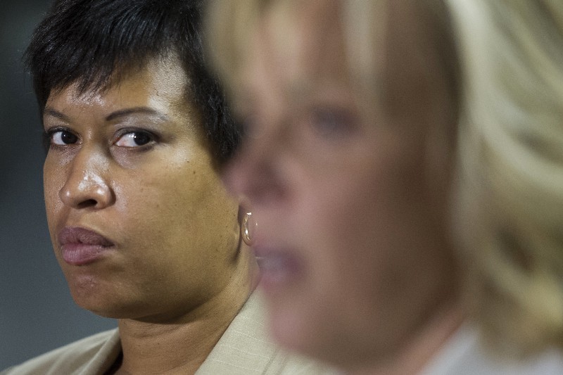 Mayor Muriel Bowser (D) has a plan that would deliver dramatic and much-needed improvements to homeless shelters in Washington, D.C. But it just got way more complicated. CREDIT: AP PHOTO/CLIFF OWEN