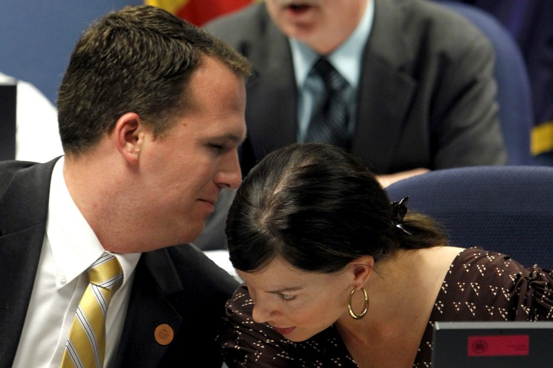 State Rep. Justin Olson (R) had to gut his own bill to win Arizona GOP colleagues’ support CREDIT: AP PHOTO/ROSS D. FRANKLIN