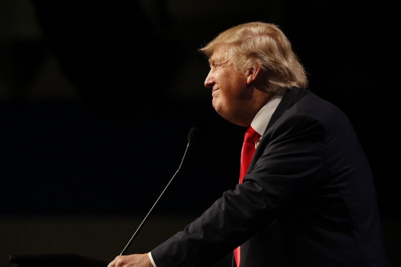Republican presidential candidate Donald Trump speaks at campaign event at Westgate Las Vegas Resort & Casino in Nevada, December 14, 2015. CREDIT: JOSEPH SOHM / SHUTTERSTOCK.COM