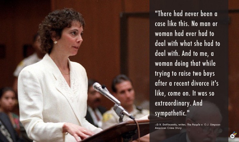 Marcia Clark speaks in court at the pre-trial hearing for O.J. Simpson in Los Angeles, Ca., Friday, Sept. 23, 1994.