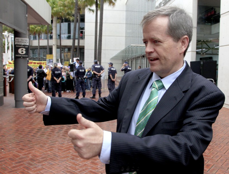 Australia Labor party leader Bill Shorten. CREDIT: AP PHOTO/RICK RYCROFT