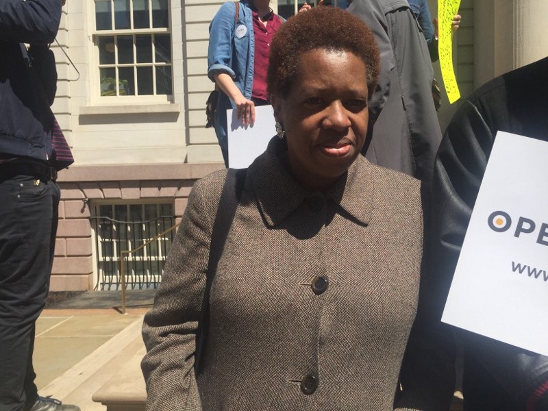 Lorraine Marcellin, a registered independent, can’t vote in New York’s upcoming presidential primary election. CREDIT: Emily Atkin