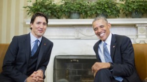 President Barack Obama and Canadian Prime Minister Justin Trudeau in the Oval Office of the White House in Washington. CREDIT: AP Photo/Pablo Martinez Monsivais