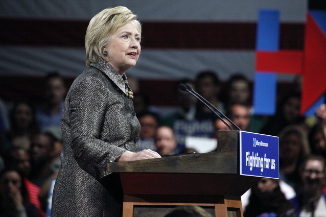 Hillary Clinton, democratic candidate for President. CREDIT: Star Shooter / MediaPunch/IPX via AP