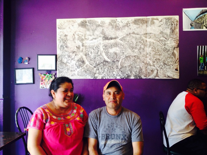 La Morada owners Natalia Mendez (left) and Antonio Saavedra Torisa (right) CREDIT: ESTHER YU HSI LEE