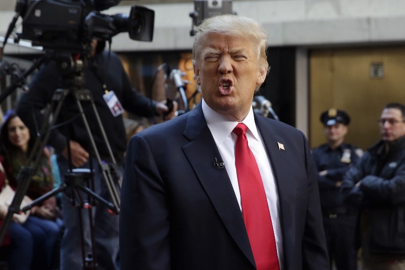 Republican presidential candidate Donald Trump appears on the NBC “Today” television program in New York, Thursday, April 21, 2016. CREDIT: AP PHOTO/RICHARD DREW
