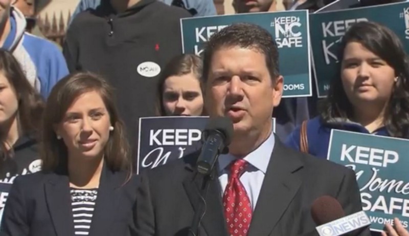 North Carolina Family Policy Council President John Rustin CREDIT: WRAL/SCREENSHOT