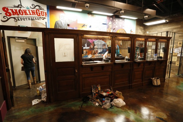 200 miles east of rural DeBeque, a former strip club has been converted into a marijuana dispensary in Glendale, Colorado. CREDIT: AP Photo/Brennan Linsley