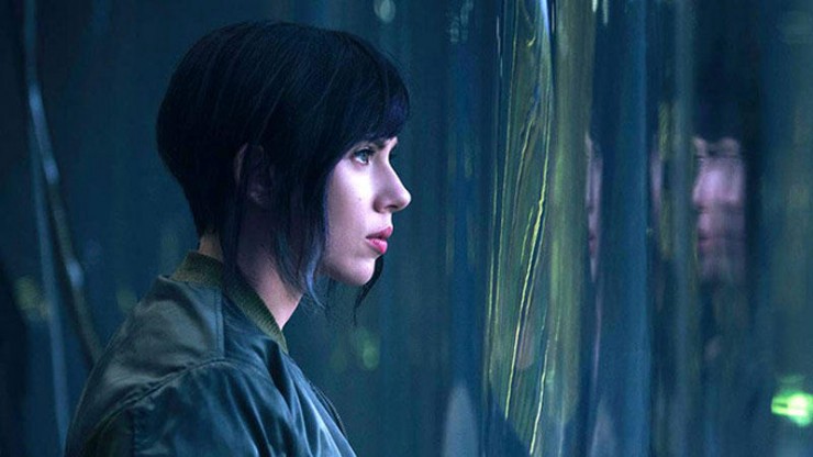 Scarlett Johansson in “Ghost in the Shell.” CREDIT: Paramount and Dreamworks Pictures