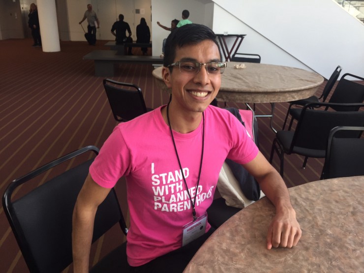 Mohan Seshadri, of Planned Parenthood Advocates of Wisconsin, attends the organization’s political training event in Pittsburgh, Pennsylvania on Friday, May 13, 2016. CREDIT: Emily Atkin
