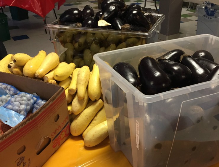Produce that would have otherwise been wasted is readied to be chopped. CREDIT: Shutterstock