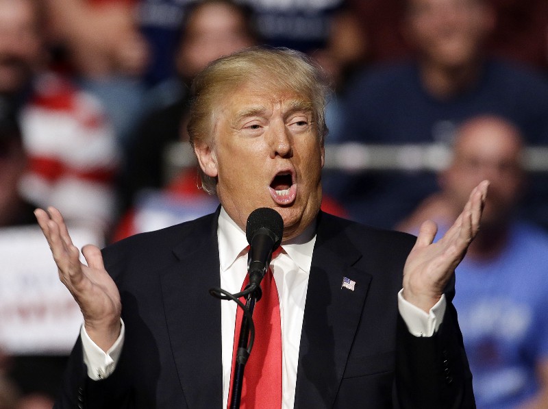 Presumptive Republican presidential nominee Donald Trump CREDIT: AP PHOTO/DARRON CUMMINGS
