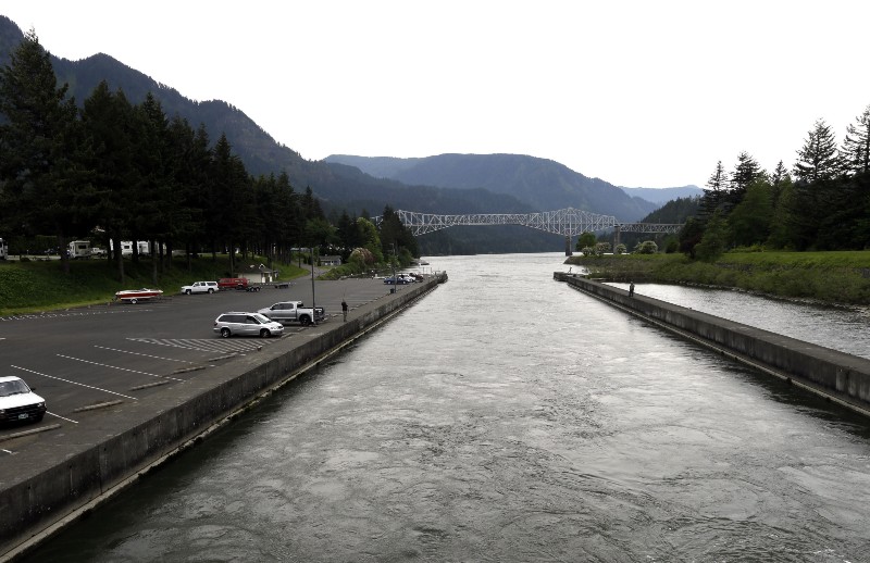 An initiative to block Nestle from bottling water in Cascade Locks, Oregon, shown here, passed with 70 percent of the vote this month. CREDIT: AP PHOTO/DON RYAN