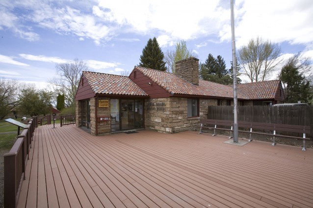 The Malheur National Wildlife Refuge headquarters, which was seized by a group of militia on Saturday, January 2, 2016 CREDIT: Cacophony