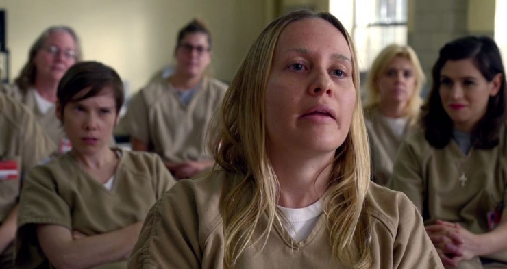 The leader of the “White Lives Matter” gang. CREDIT: Netflix