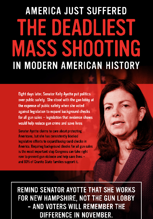 Part of the full-page ad Everytown placed in the New Hampshire Union Leader this week.