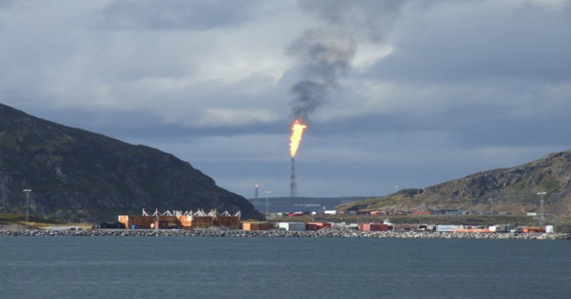 An oil refinery in Hammerfest, Norway. CREDIT: FLICKR/ROGER GREENHALGH