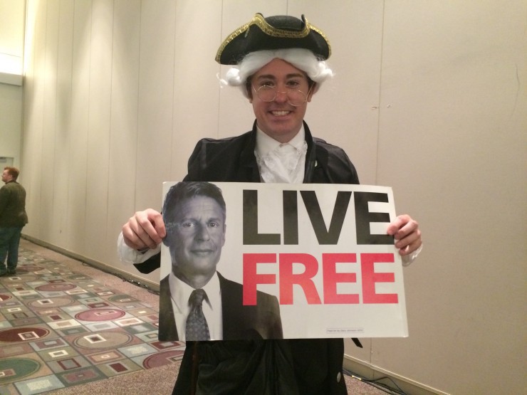 California Libertarian Joshua Glawson. CREDIT: Alice Ollstein