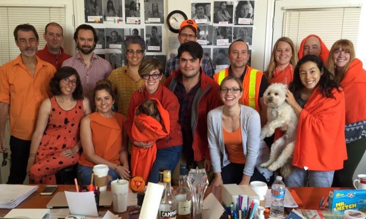 OITNB’s writing staff. CREDIT: Twitter