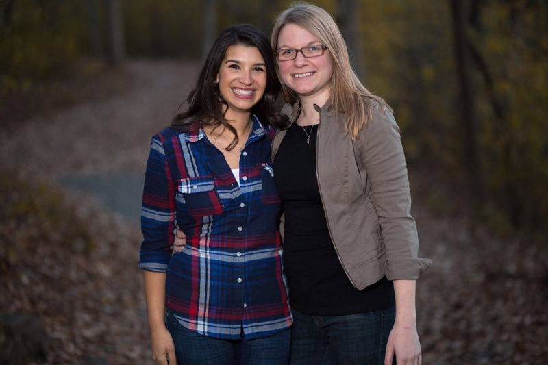 Minnesota Democratic House candidate Erin Maye Quade (left) and her wife, Alyse Maye Quade. CREDIT: COURTESY OF ERIN MAYE QUADE