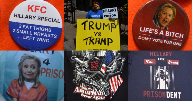 Merchandise on display outside the RNC, CREDIT: KIRA LERNER
